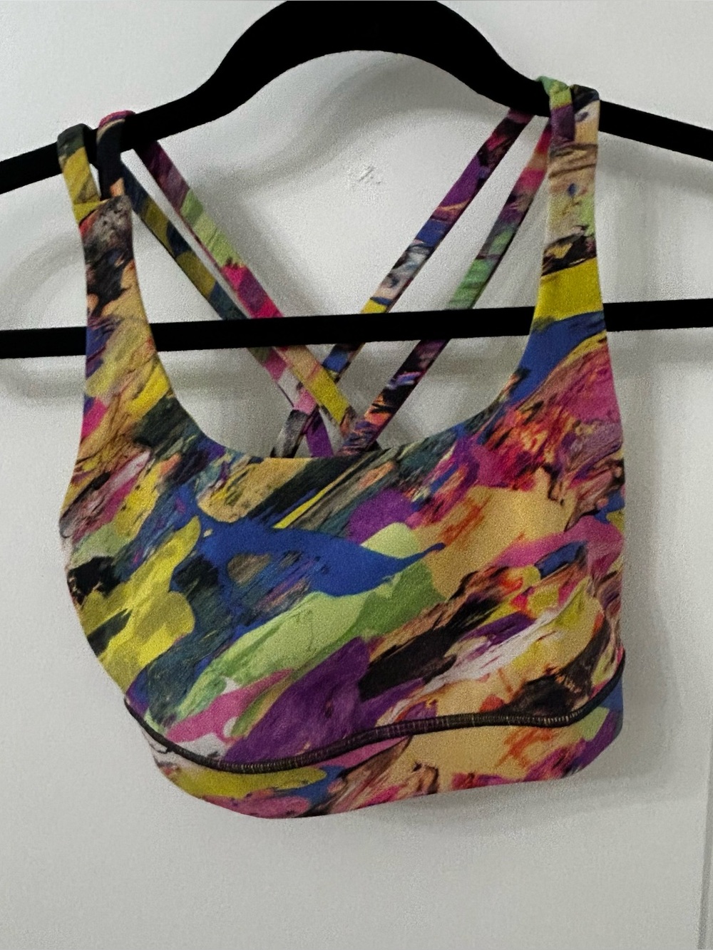 Lululemon Multicolor Abstract Print Crossback Women’s Size 2